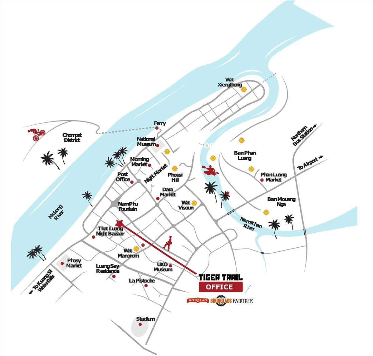 Map of Luang Prabang