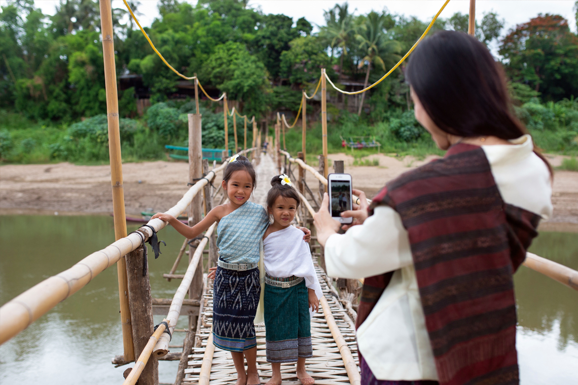 Lao Sinh traditional Dress Bamboo Bridge