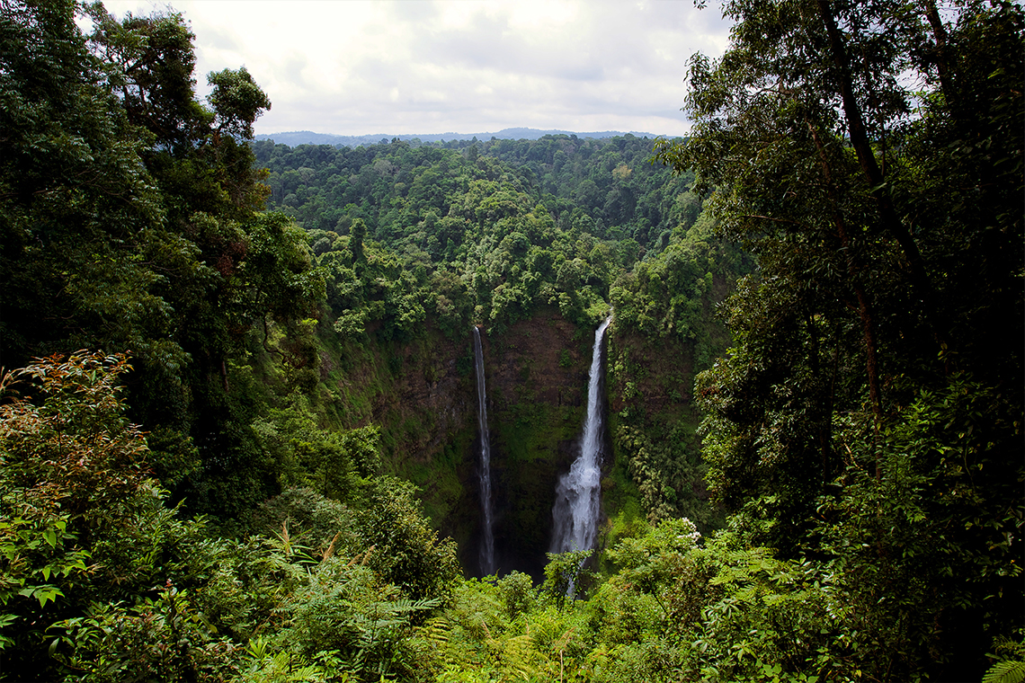 Tad Fan & Tad Lo Twin Waterfall - Bolaven Plateau