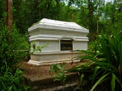 Grave of Henry Mouhot - French explorer in Luang Prabang - Laos 