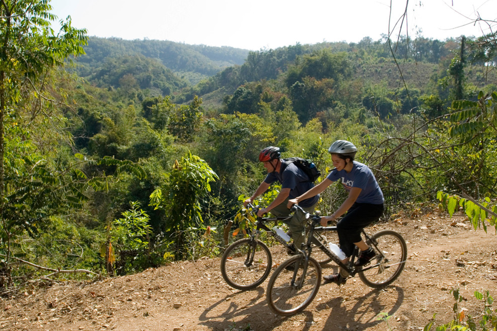 Biking on all kinds of terrains