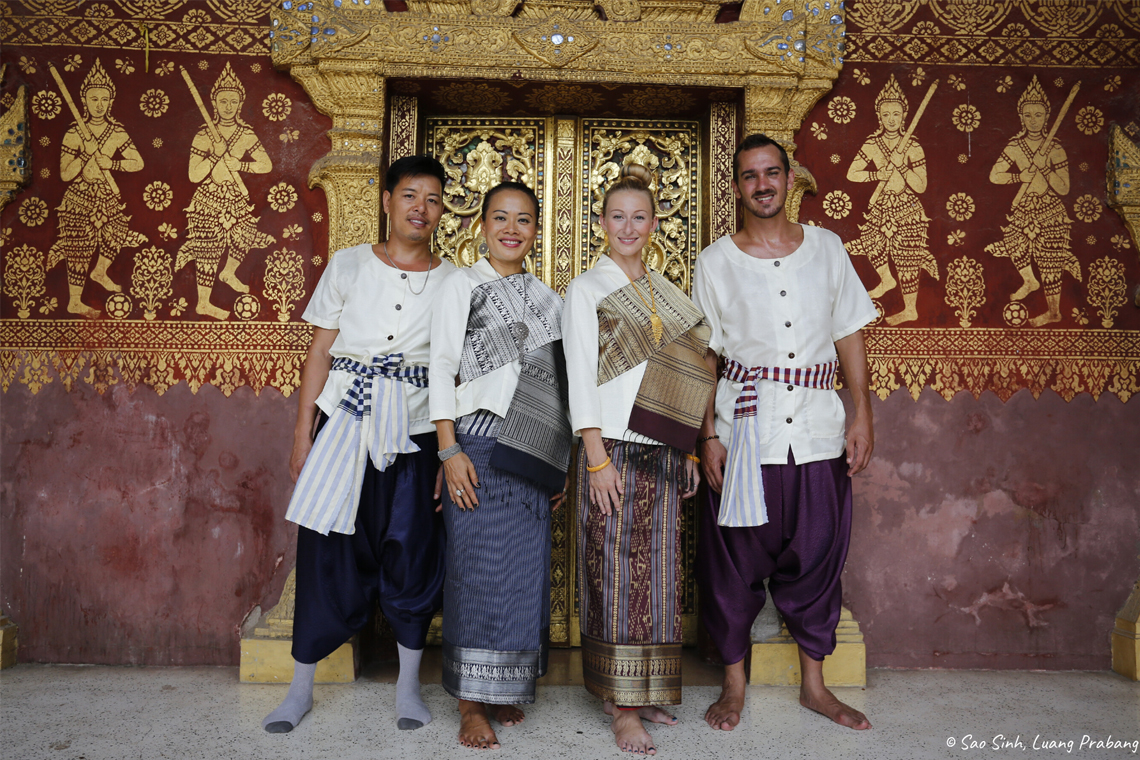 Lao Sinh Clothing at Temple