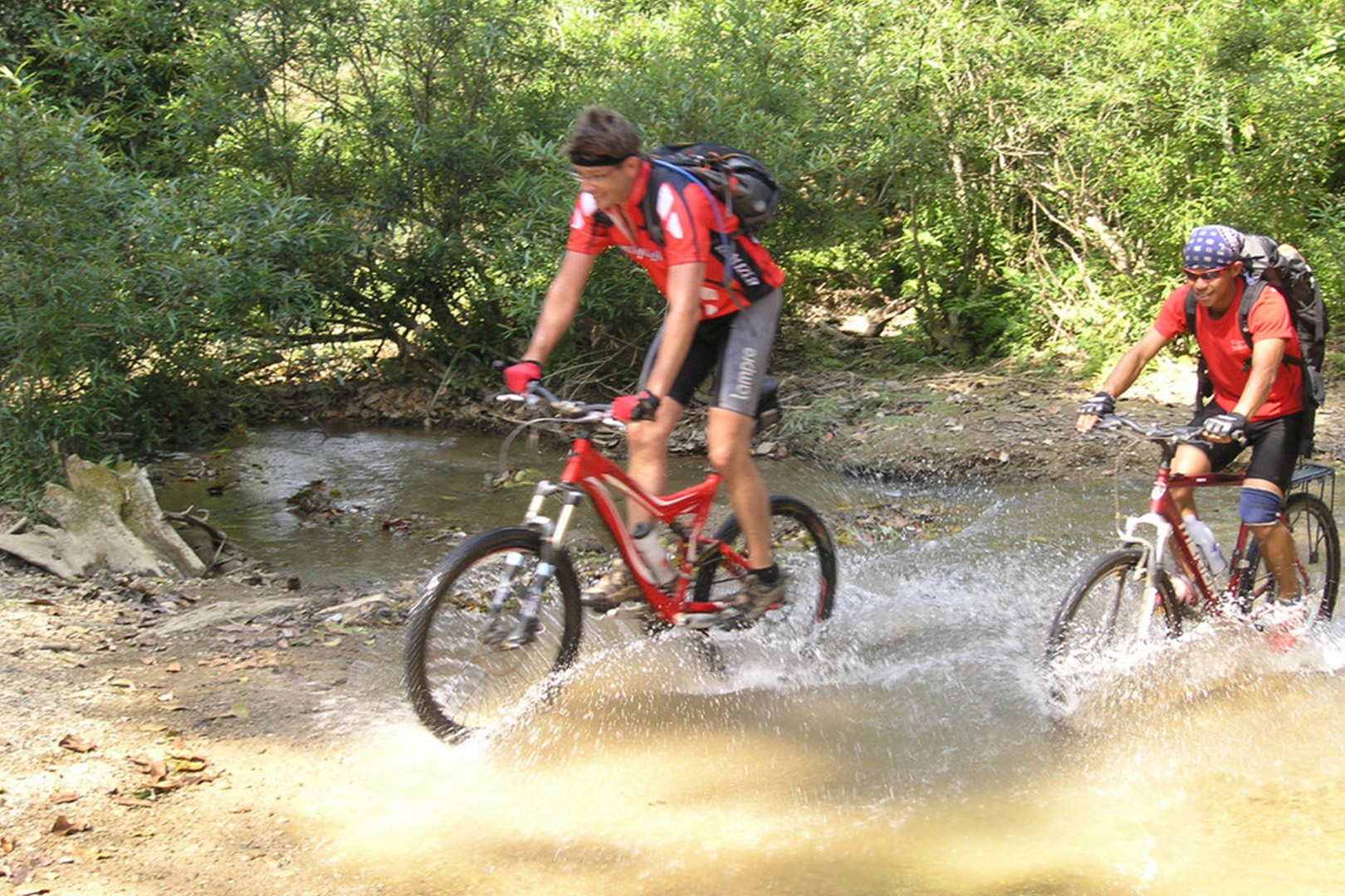 Biking on all kinds of terrains