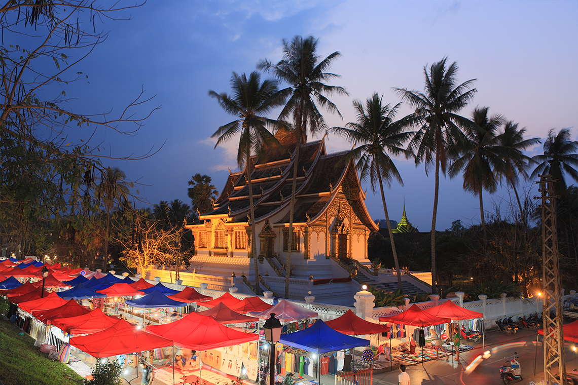 The night market of Luang Prabang