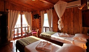 Laos Mekong river cruise - Mekong Sun cabine
