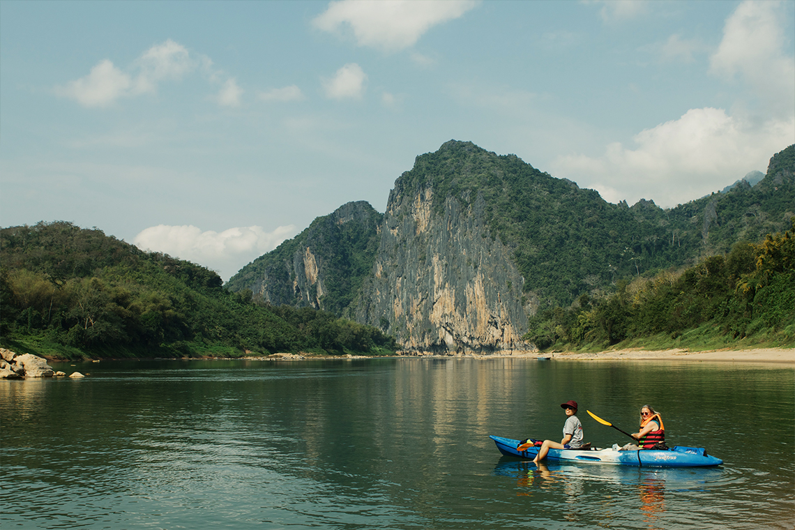 Nam Ou River Cave Rock