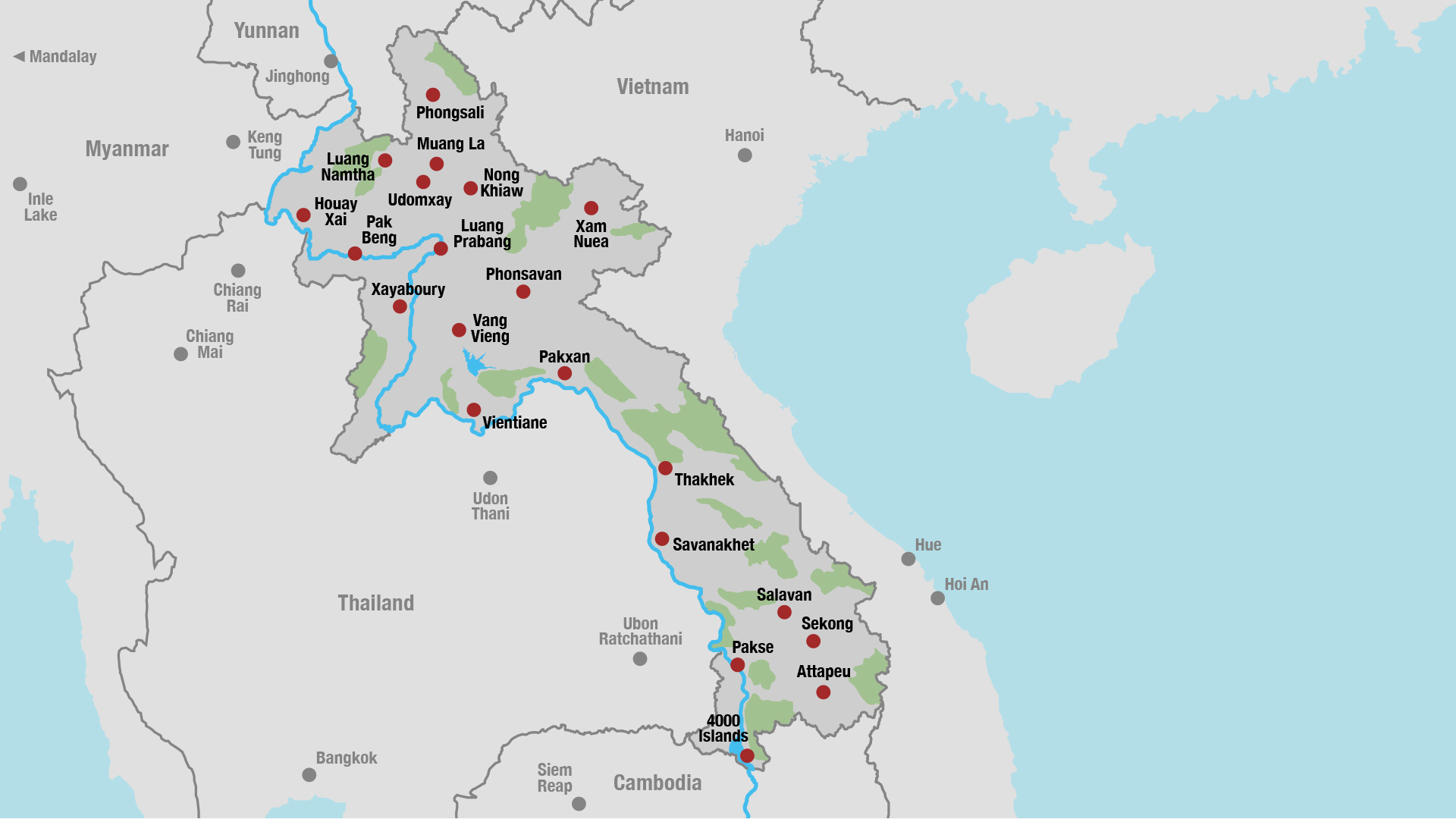 Lao Map